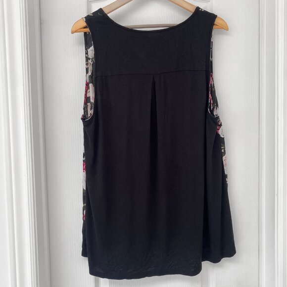 Torrid - Floral Georgette Knit Back Tank - Picture 5 of 11